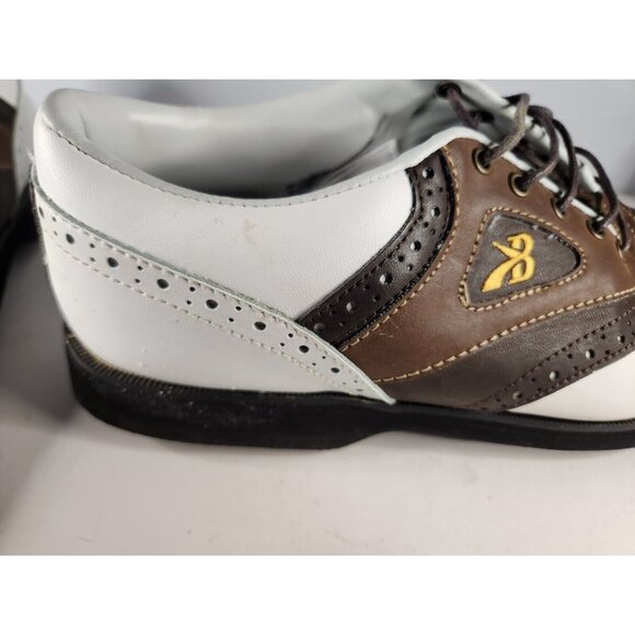Brooks White And Brown Men Golf Shoe Size 10 Used - Picture 7 of 10